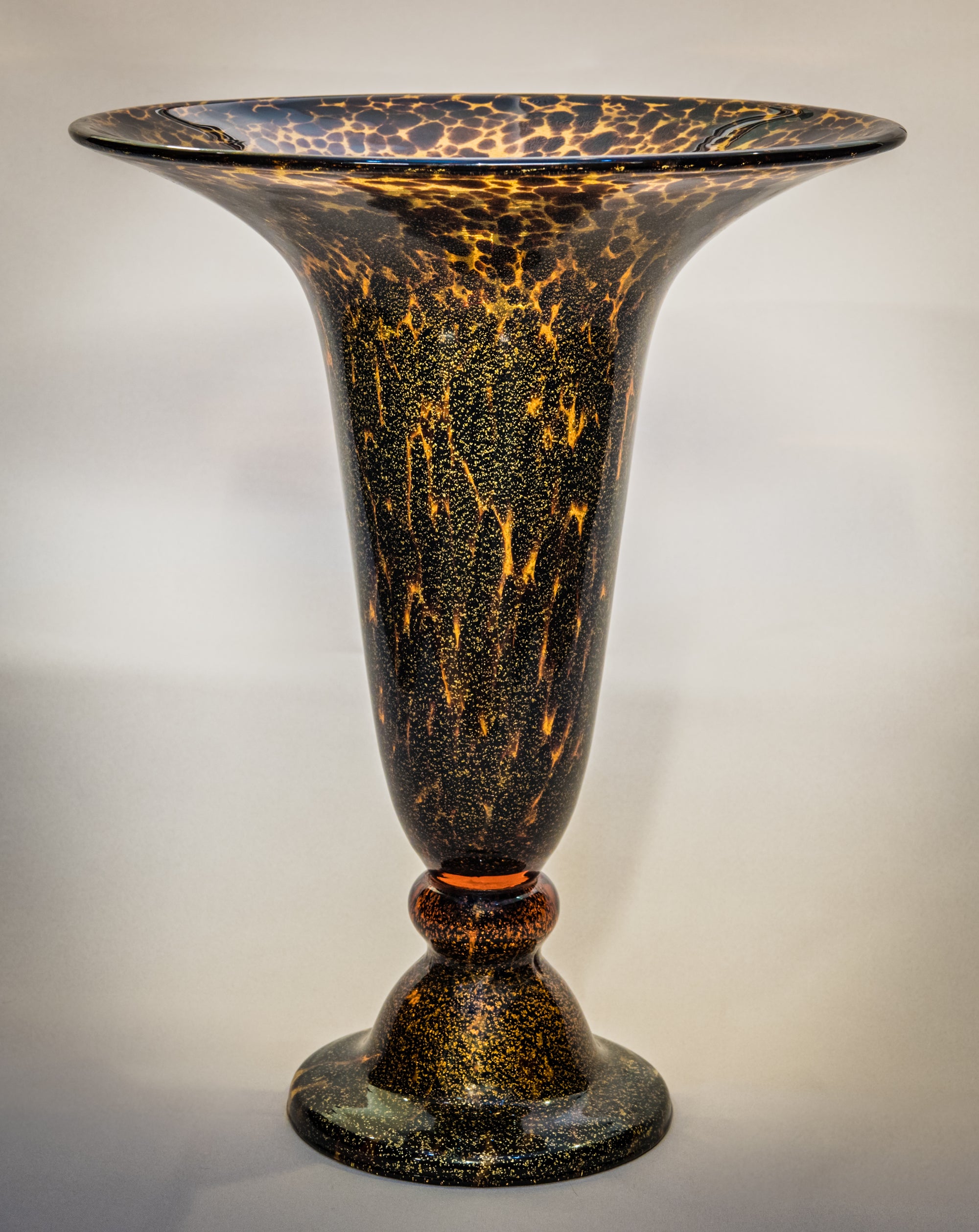 Footed Tortoise Flute Vase