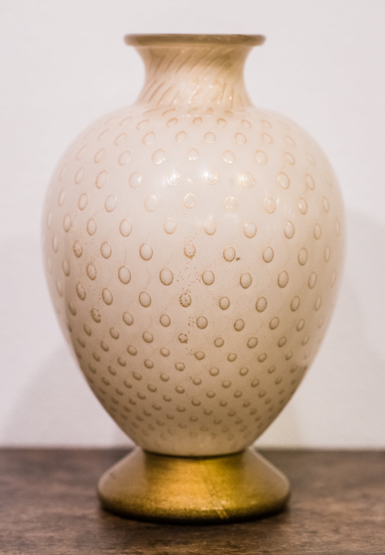 Tall Ivory Amphora Centerpiece