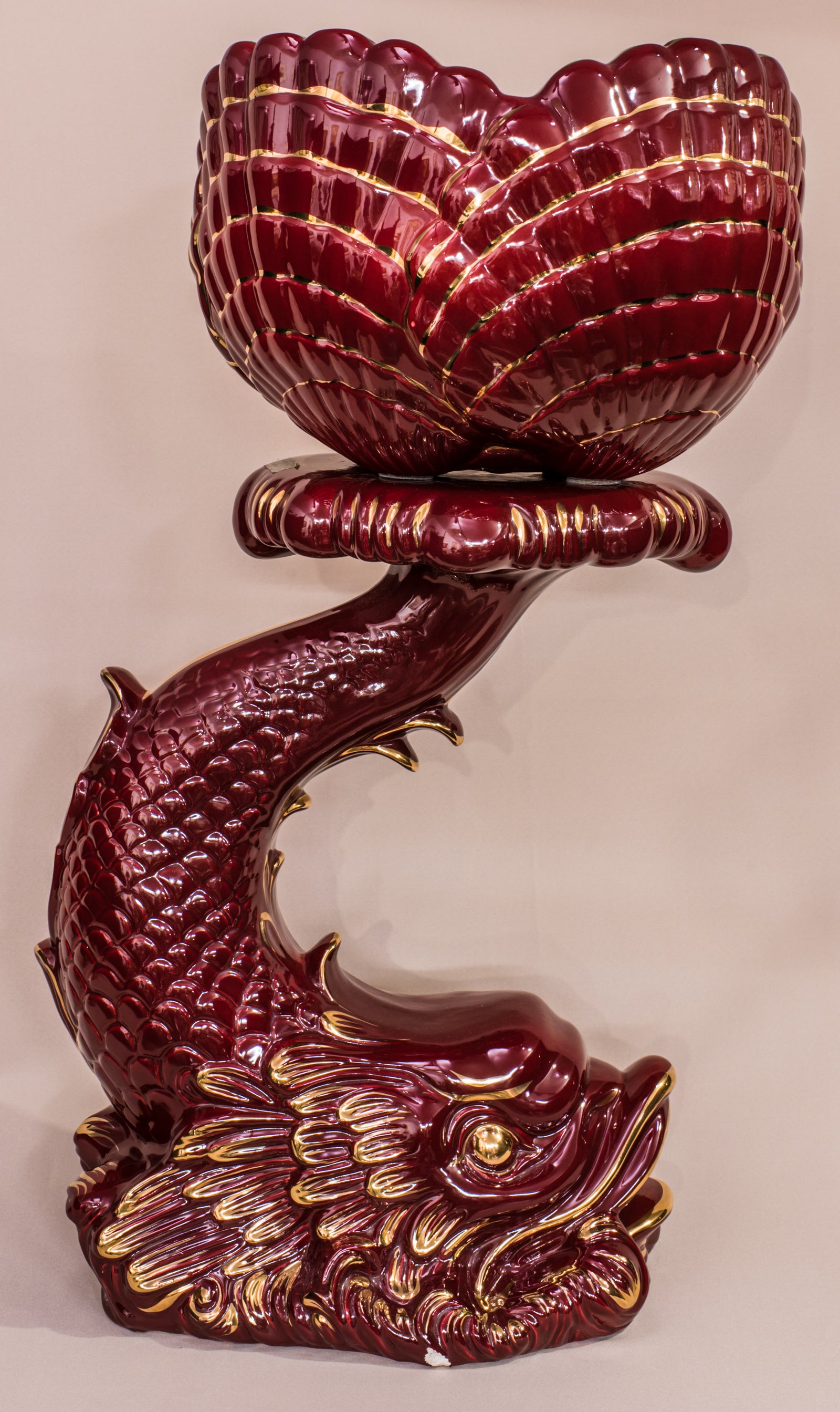 Two-Piece Dolphin Planter