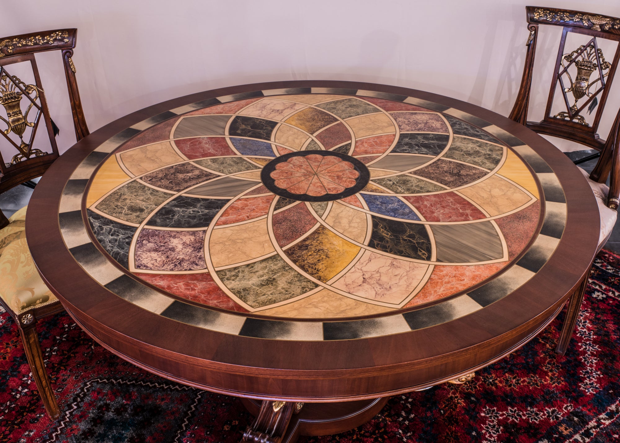 Hand Painted Round Dining Table