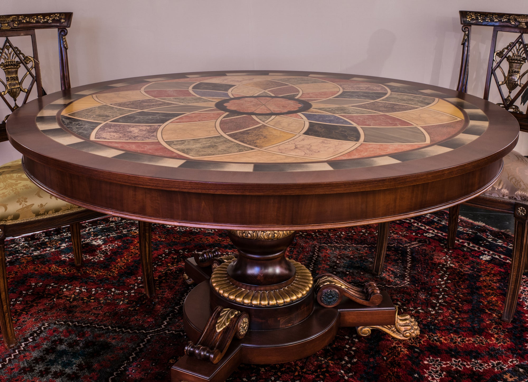 Hand Painted Round Dining Table