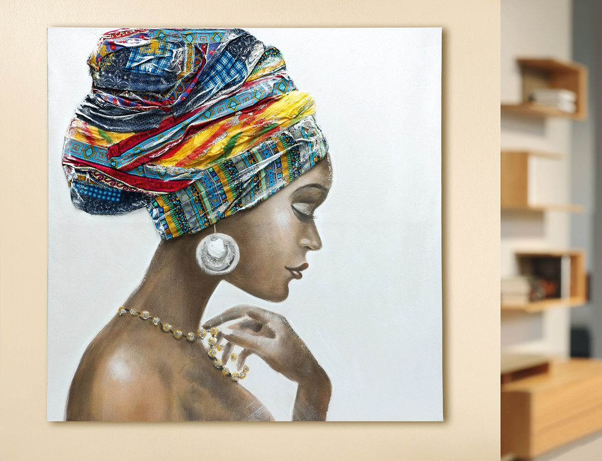 African Woman with Headscarf