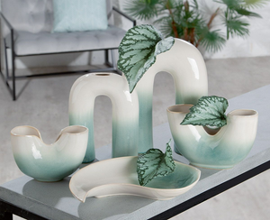 Ceramic Inverted U Dégradé Vase
