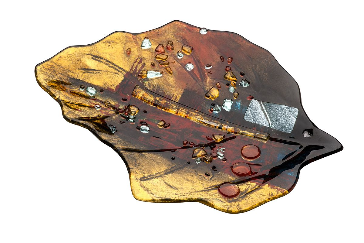 Autumn Leaves Glass Leaf