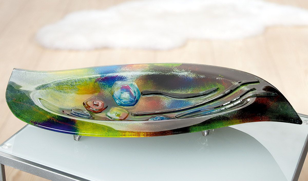 Wild Flowers Glass Bowl