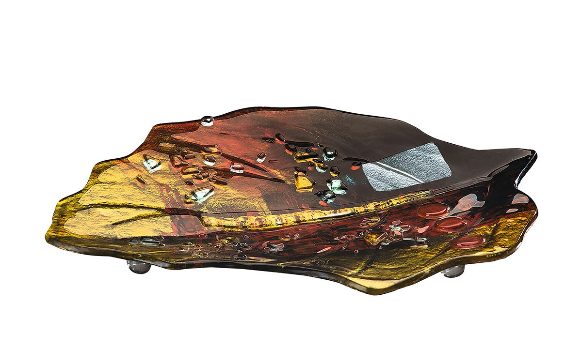 Autumn Leaves Glass Leaf