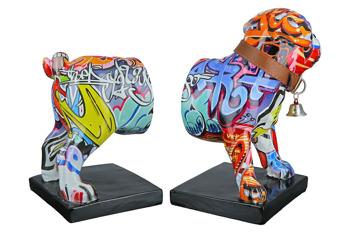Frenchie Street Art Bookends