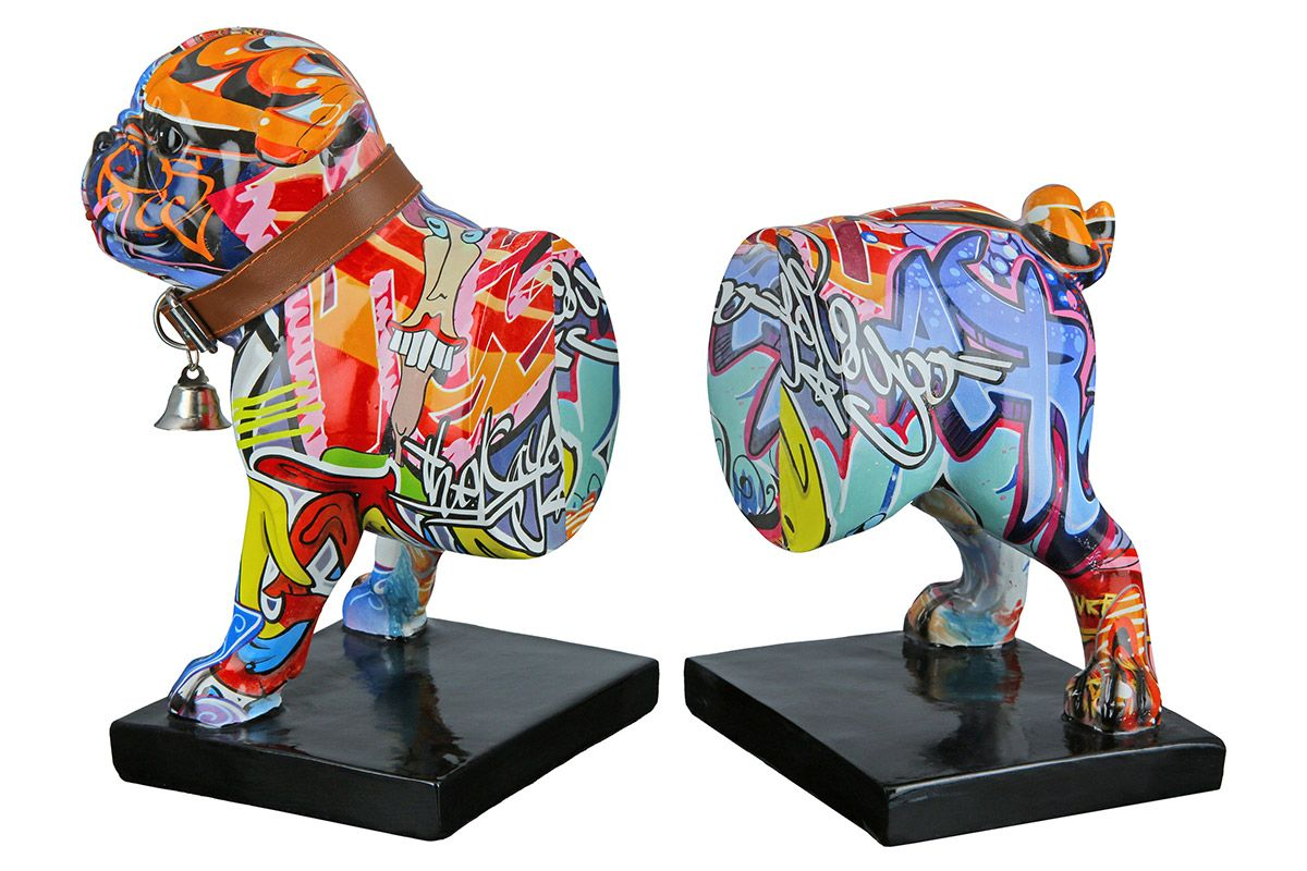 Frenchie Street Art Bookends