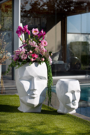 White Head Planter