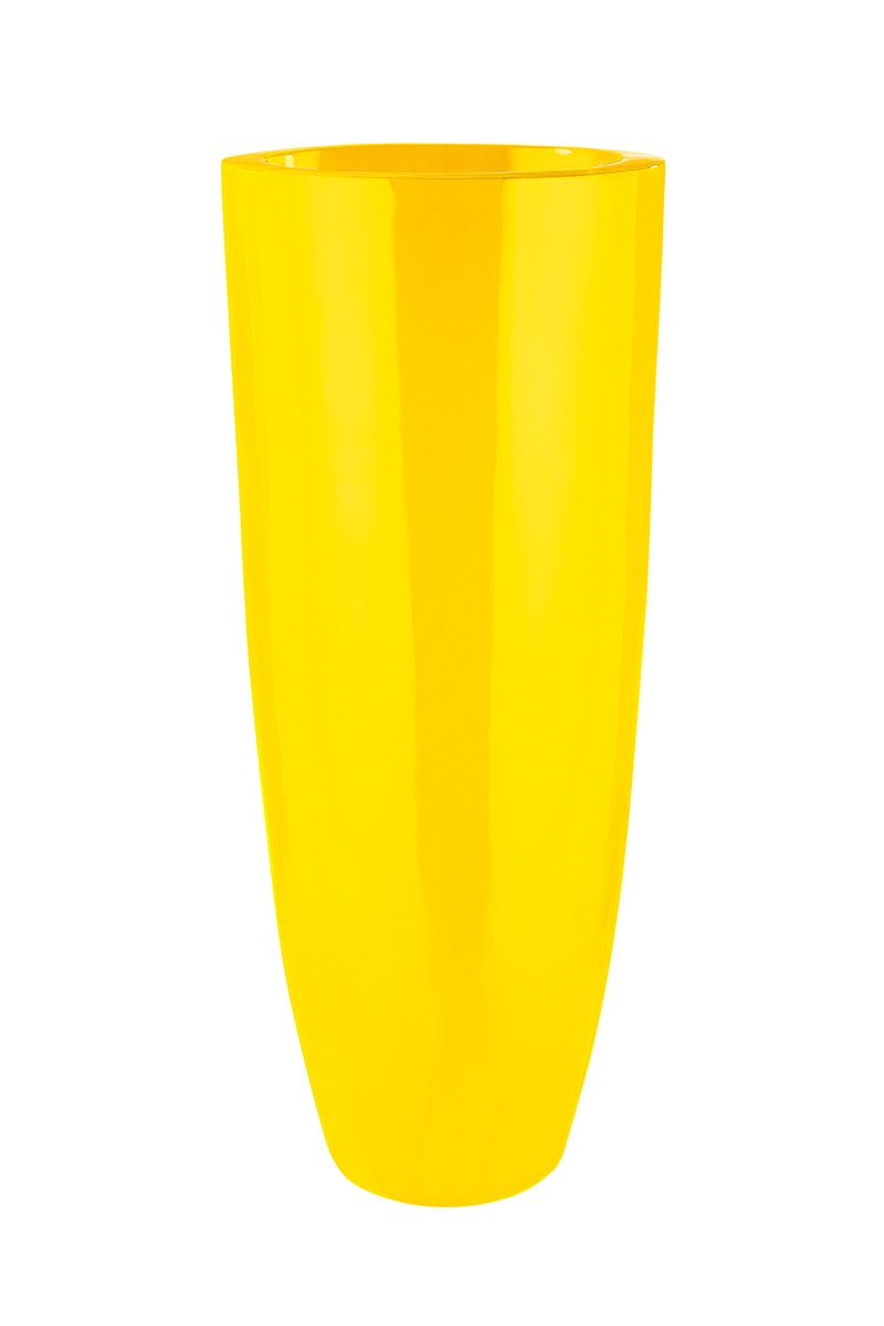 large yellow plastic plant pots Yellow Floor Planter