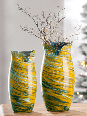 Owl Glass Vase