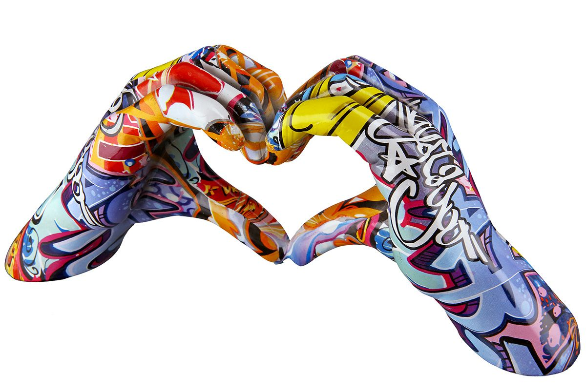 Graffiti Hand Heart