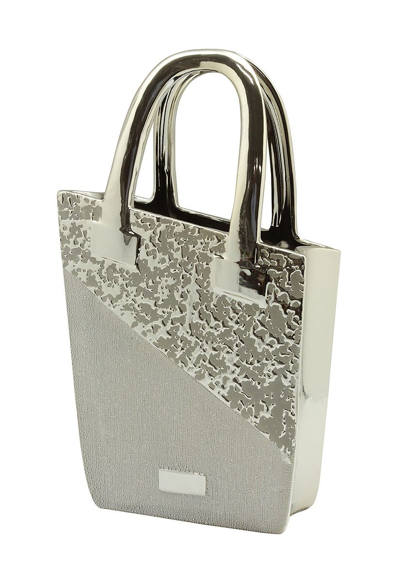 Silver Shopper Vase