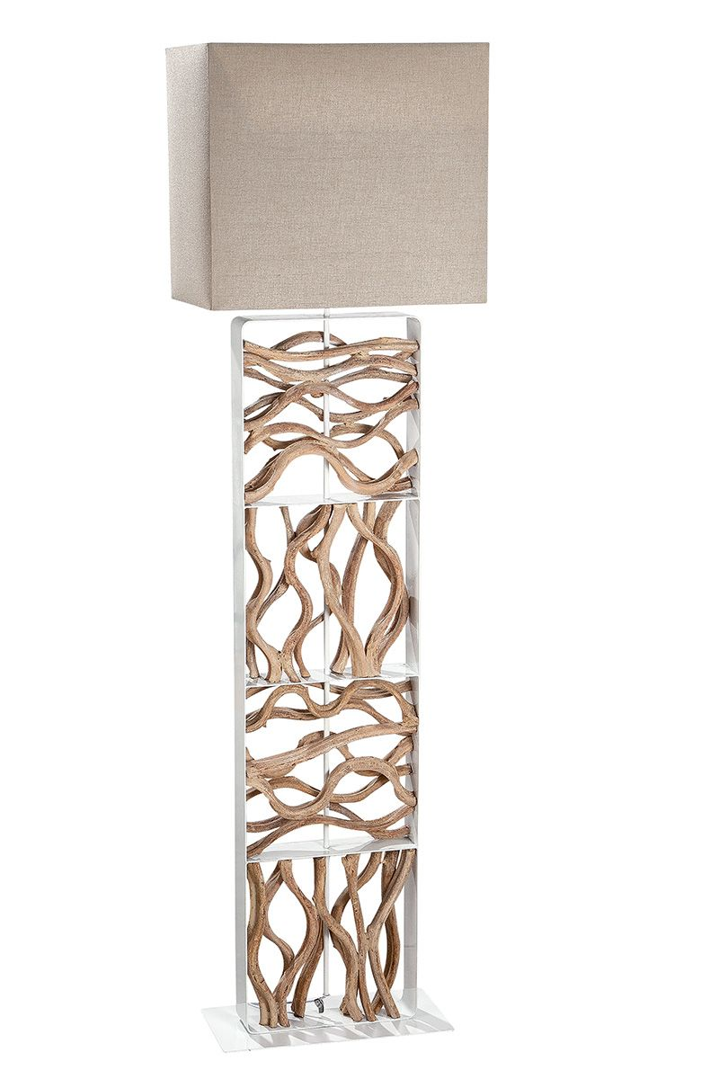 Roots Ecru Floor Lamp