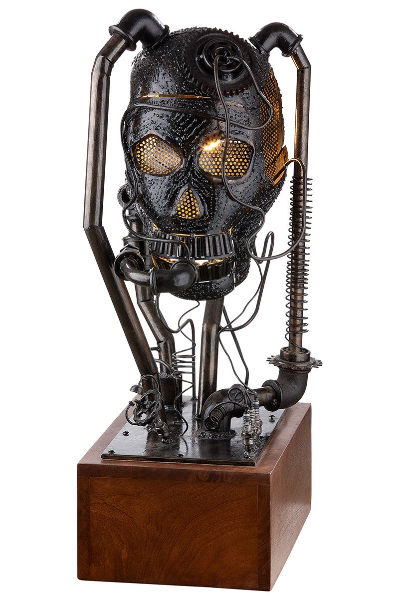Steampunk Gas Mask Table Lamp