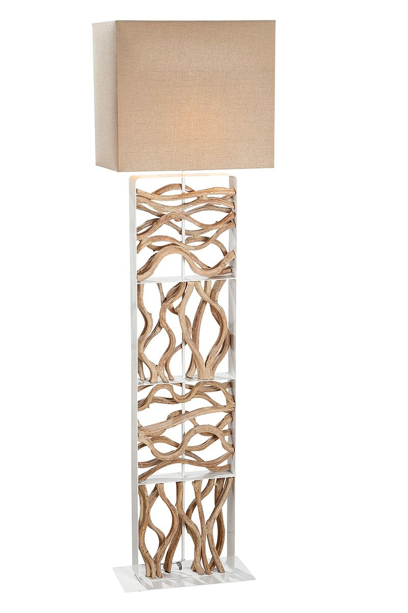 Roots Ecru Floor Lamp