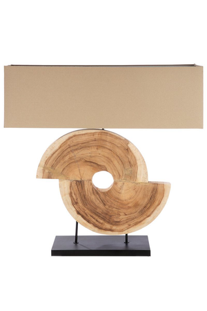 Woods Natural Table Lamp Slices