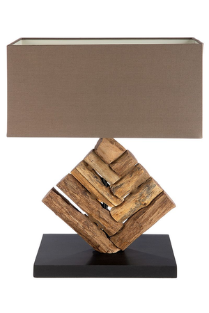 Woods Natural Table Lamp Sticks Brown