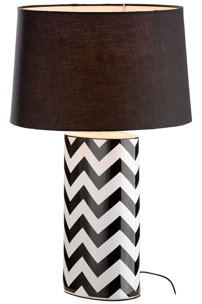 Classic Chevron Ceramic Table Lamp