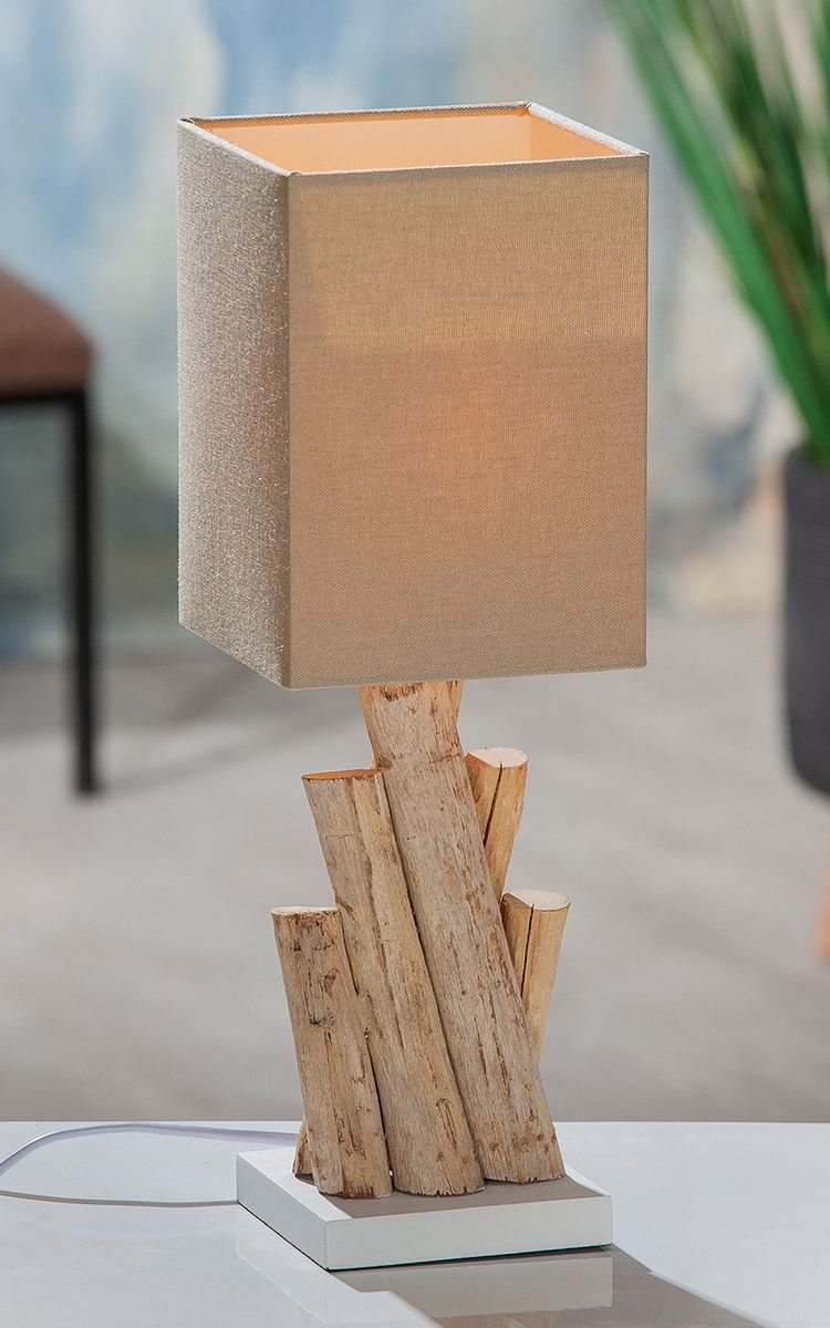 Woods Natural Medium Table Lamp Sticks Light