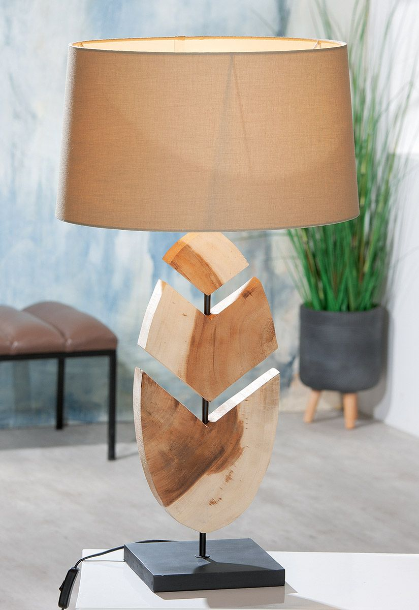 Woods Natural Table Lamp Pine