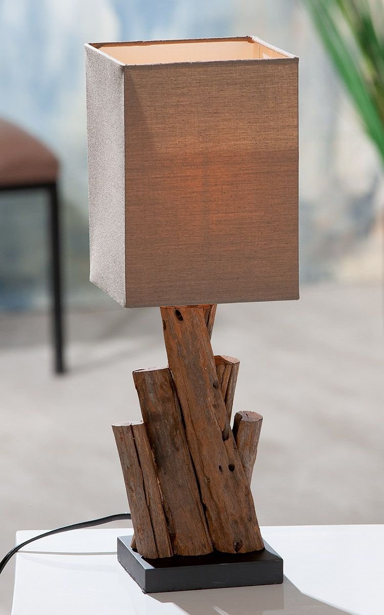 Woods Natural Medium Table Lamp Sticks Brown