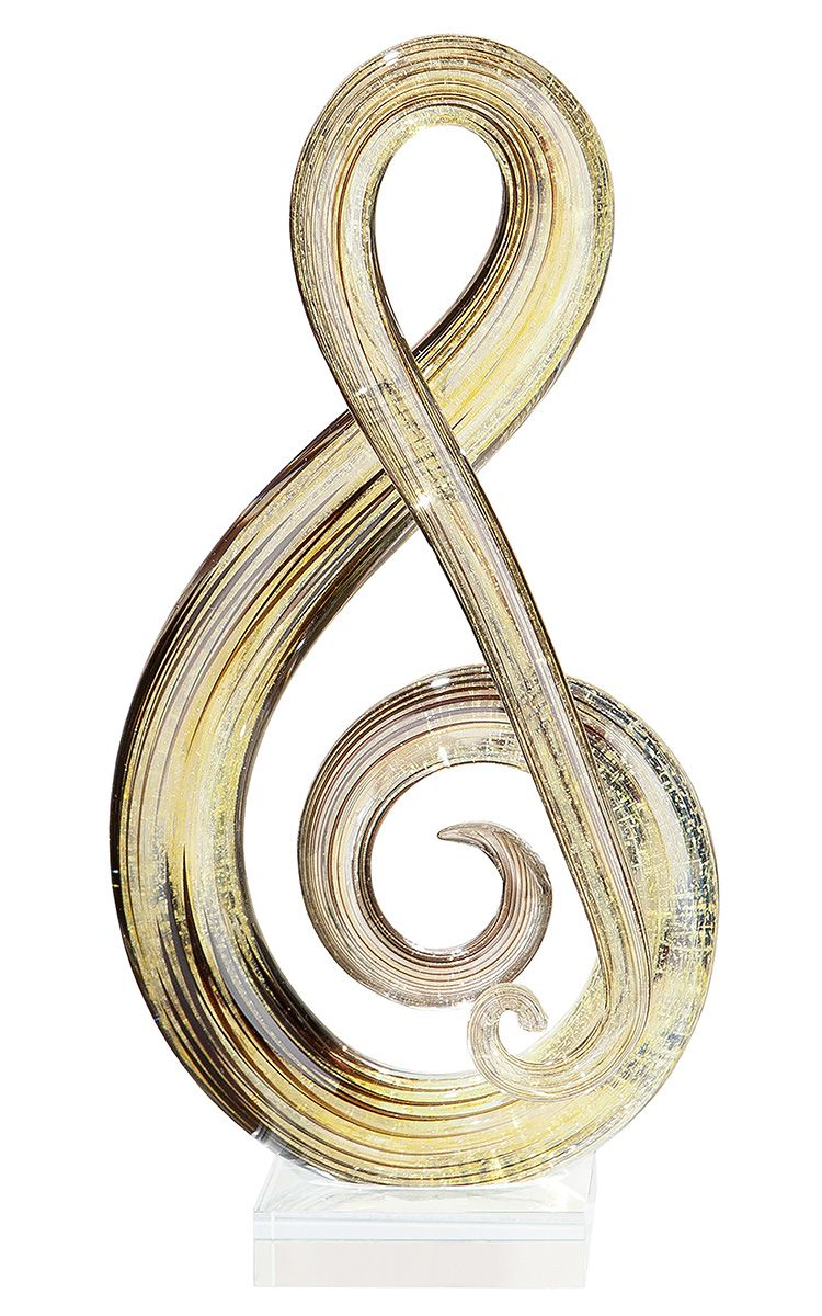 Glass Music Note