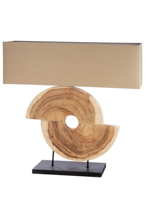 Woods Natural Table Lamp Slices