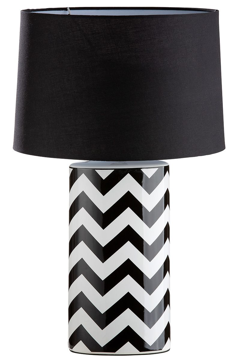 Classic Chevron Ceramic Table Lamp