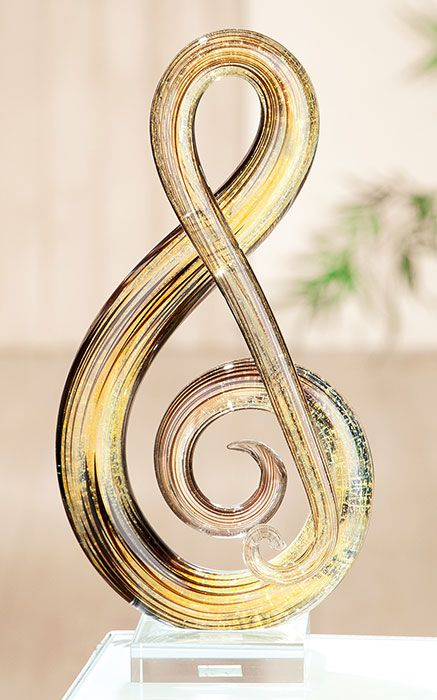 Glass Music Note