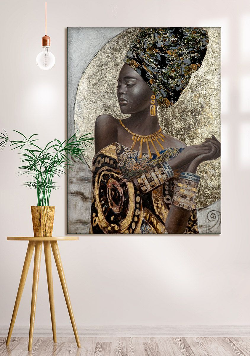 African Woman with Headscarf II