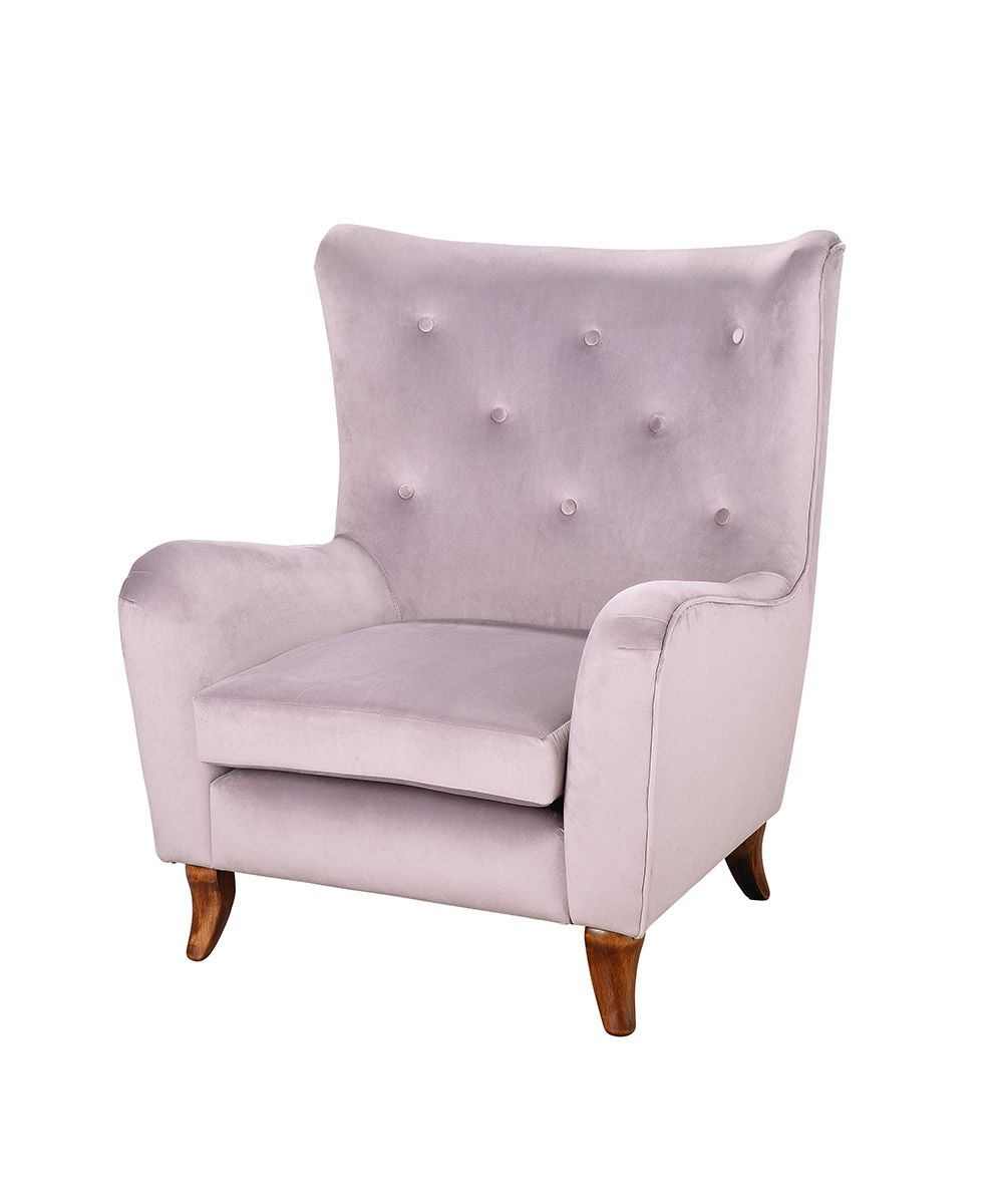 Dusky Pink Upholstered Chair