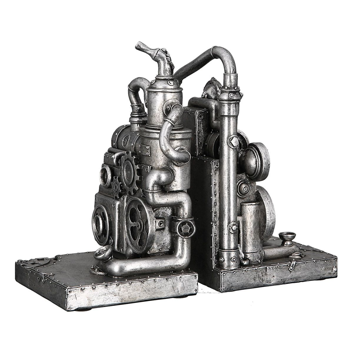 Steampunk Machine Bookends