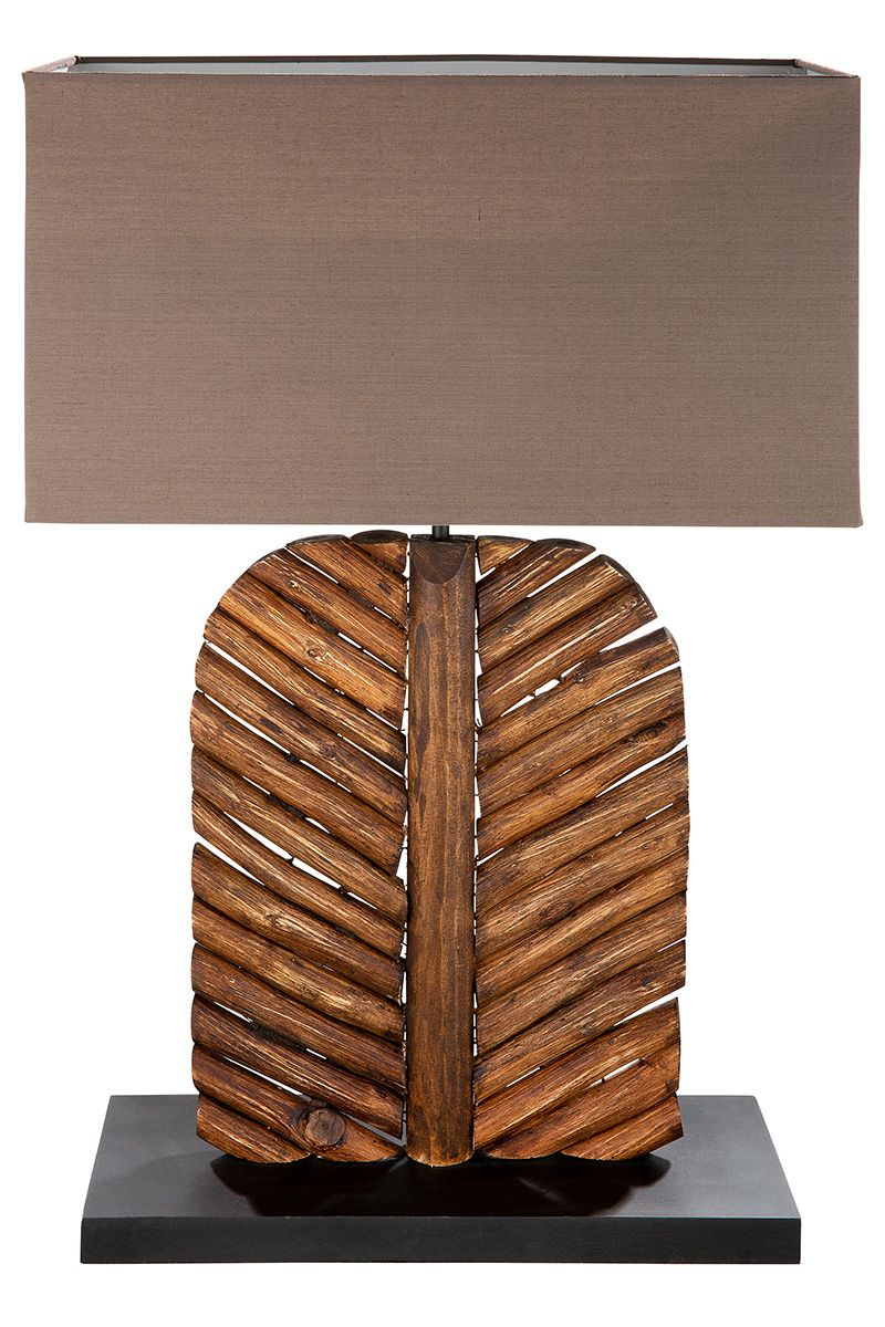 Woods Natural Table Lamp Leaf