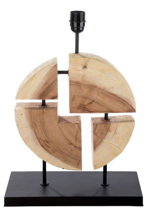 Woods Natural Table Lamp Circle