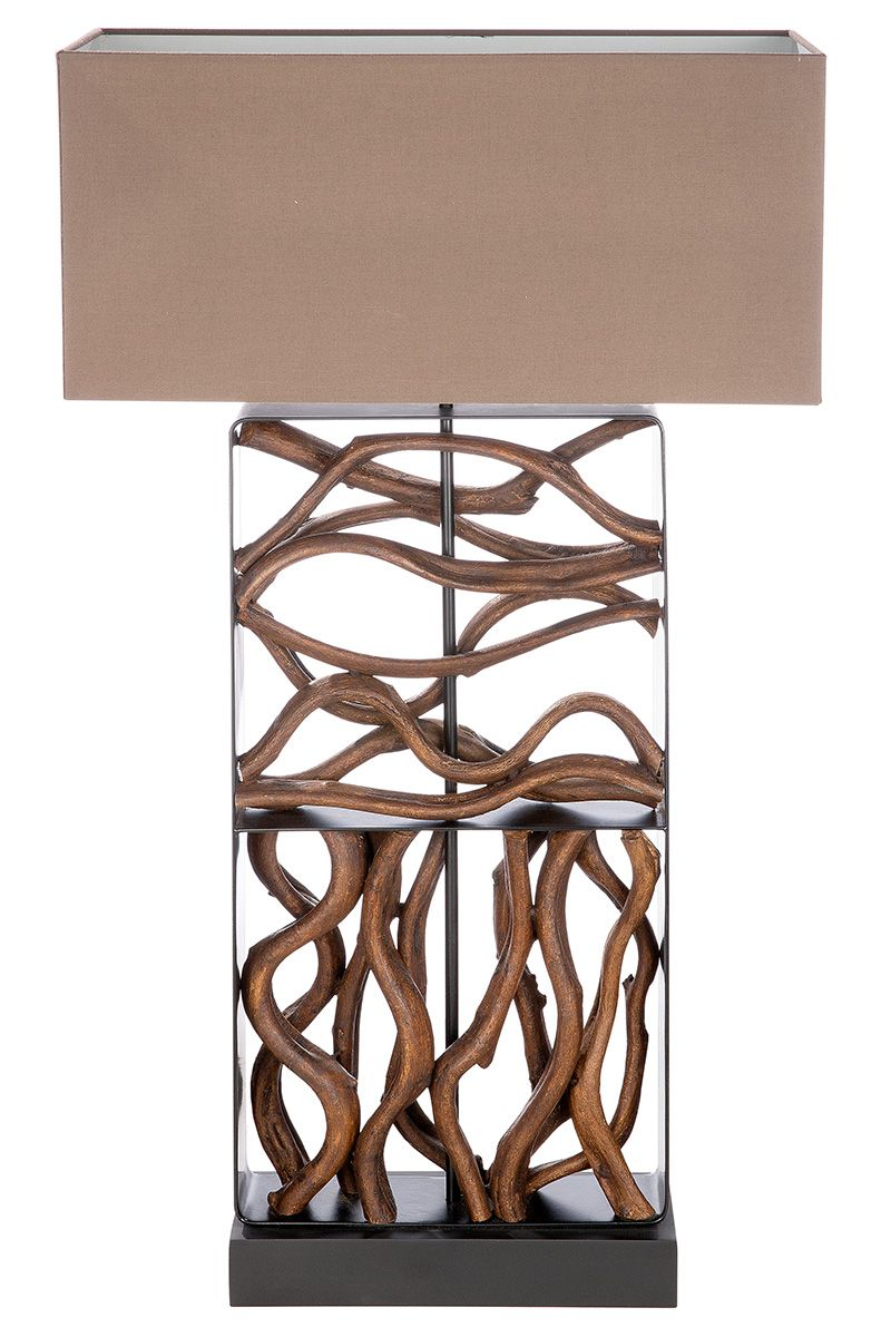 Roots Brown Table Lamp