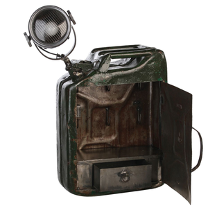 Green Gas Can Lamp with Storage