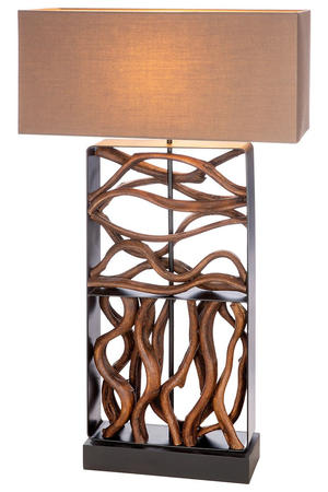 Roots Brown Table Lamp