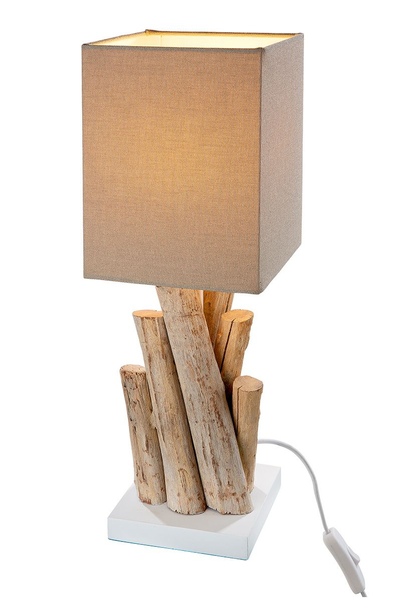 Woods Natural Medium Table Lamp Sticks Light