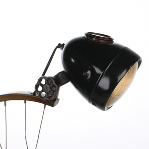 Vintage Bicycle Wheel Table Lamp