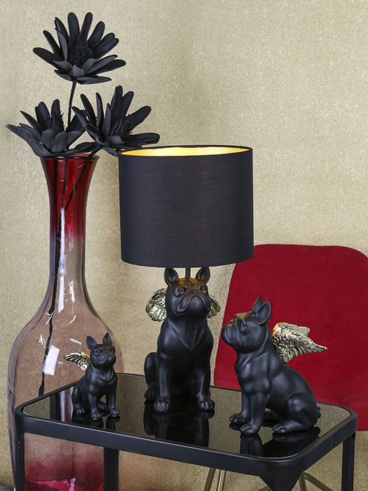 Flying Frenchie Table Lamp