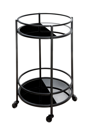 Nero Round Bar Trolley