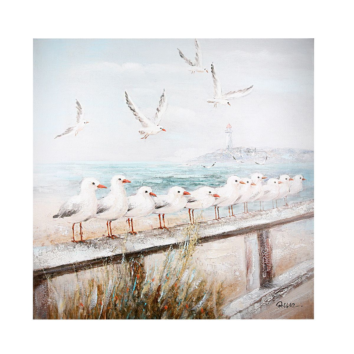 Seagulls on Shore